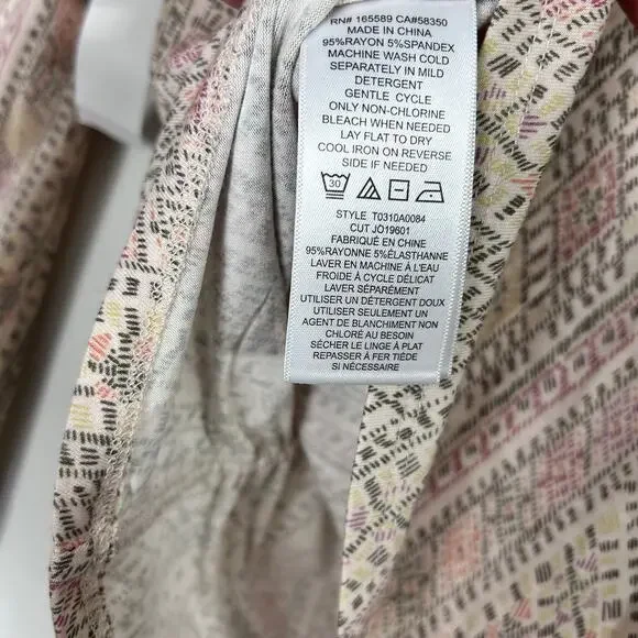 NWT Joie Soft Serafina Top Ruched Long Puff Sleeve Boho Blouse Beige size Medium - Picture 5 of 8